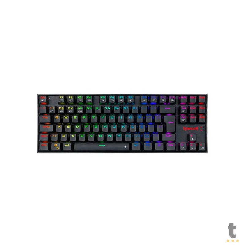 Teclado Gamer Mecanico Sem Fio Redragon Kumara Pro Wireless Rgb Preto Switch Marrom - K552RGB-BRS-B