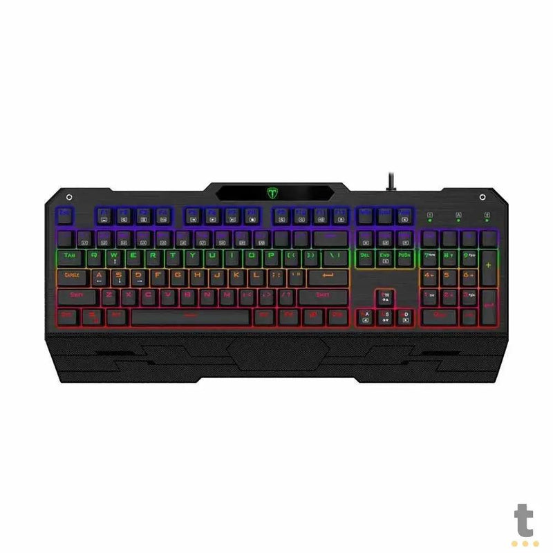 Teclado Gamer Mecanico T-Dagger Battleship Led Rainbow Switch Outemu Blue - T-TGK301-BL