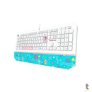 Teclado Gamer Membrana Redragon Luluca RGB Apoio de Pulso Integrado Personalizado - L502