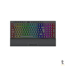 Teclado Gamer Membrana Redragon Shiva 98 RGB Preto C/ Apoio de Pulso - K515-RGB