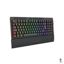 Teclado Gamer Membrana Redragon Shiva 98 RGB Preto C/ Apoio de Pulso - K515-RGB