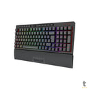 Teclado Gamer Membrana Redragon Shiva 98 RGB Preto C/ Apoio de Pulso - K515-RGB