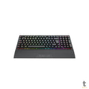 Teclado Gamer Membrana Redragon Shiva 98 RGB Preto C/ Apoio de Pulso - K515-RGB