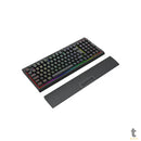 Teclado Gamer Membrana Redragon Shiva 98 RGB Preto C/ Apoio de Pulso - K515-RGB