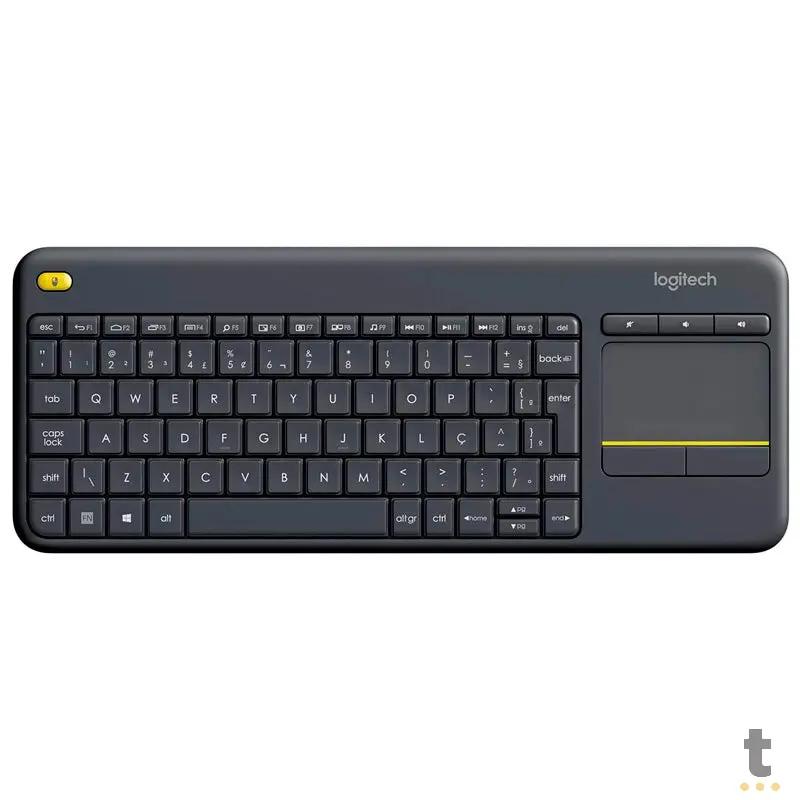 Teclado Sem Fio Logitech K400 Plus Touchpad Smart Tv 920-007125
