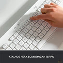 Teclado Sem Fio Logitech Signature K650 Branco C/ Apoio para as Maos - 920-010965