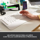 Teclado Sem Fio Logitech Signature K650 Branco C/ Apoio para as Maos - 920-010965