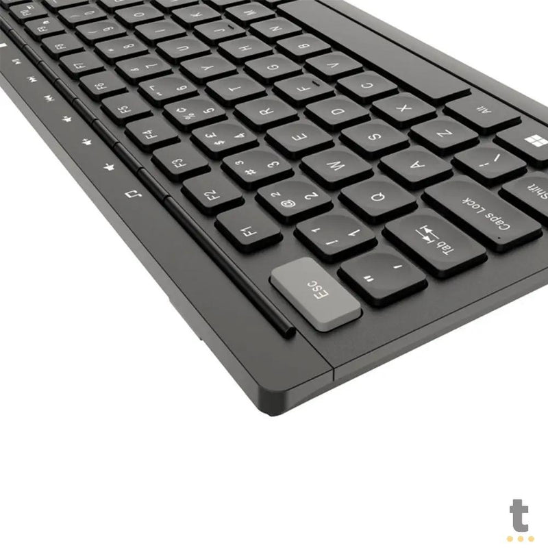 Teclado Sem Fio PCYes Soft Preto / Cinza - PTOSFWAB