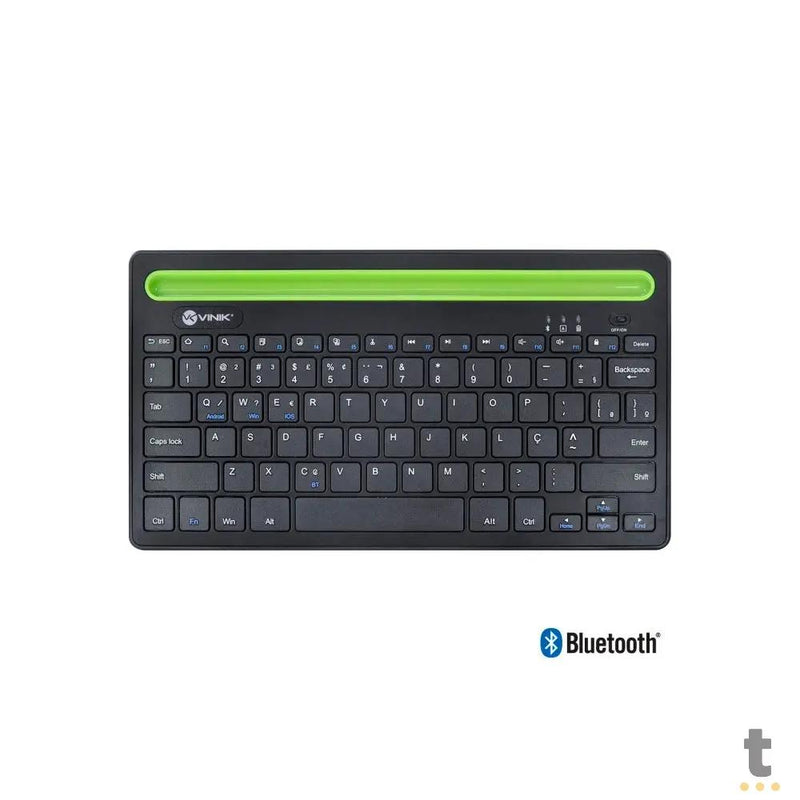 Teclado Sem Fio Vinik DT200 Bluetooth Multi-Device Abnt - 32538