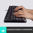Teclado Usb Abnt2 Logitech K120 - 920-004423