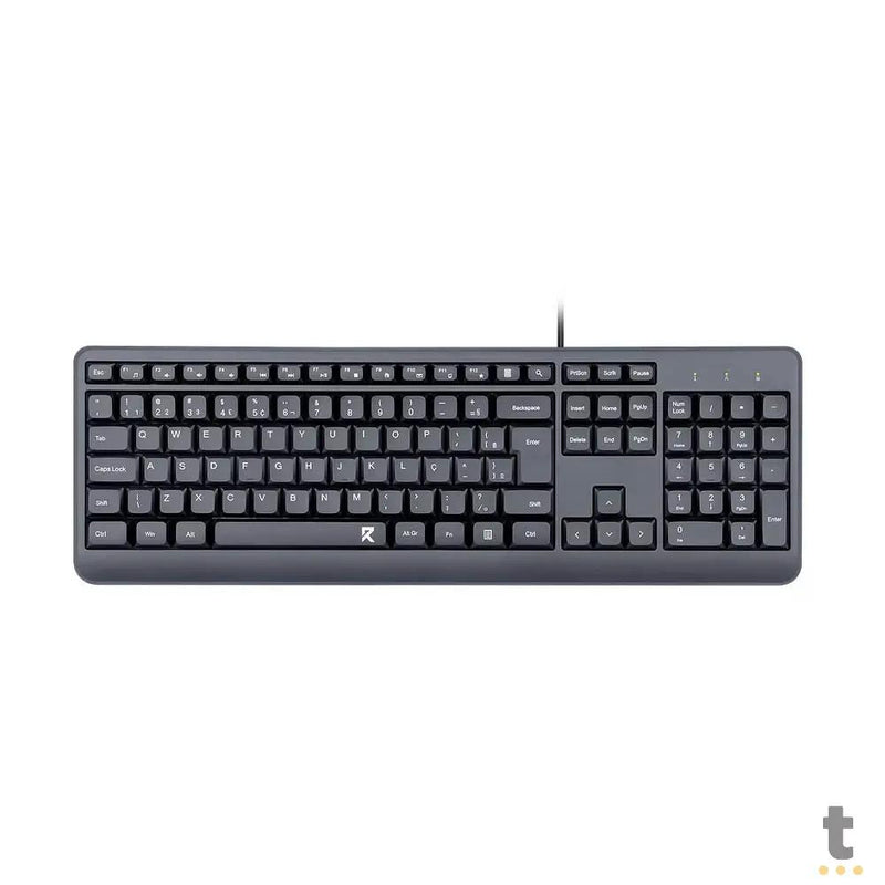 Teclado Usb Abnt2 Redragon R Office BK-7092 Preto