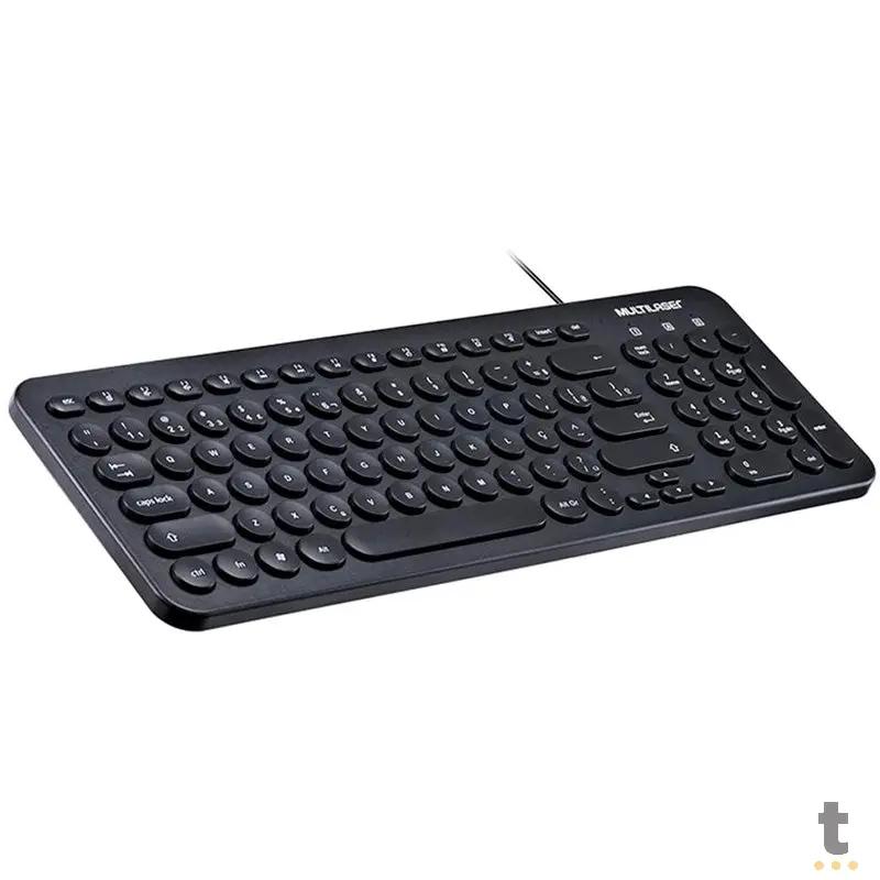 Teclado Usb Multimidia C/ Teclas Arredondadas Multilaser Tc234