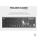 Teclado Usb PCYes Classic Preto / Cinza - Ptocl2Ab