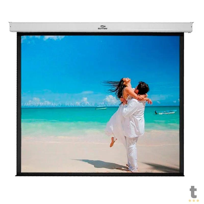 Tela De Projecao Retratil 120 Pols Sumay Trvs120 4:3un (2.34 X 1.75m)