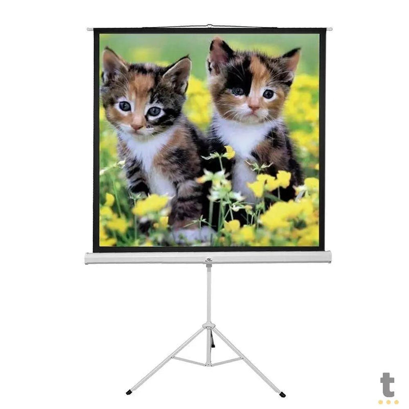 Tela De Projecao Tripe 100" Pols Sumay 1,8m x 1,8m - TTQS100