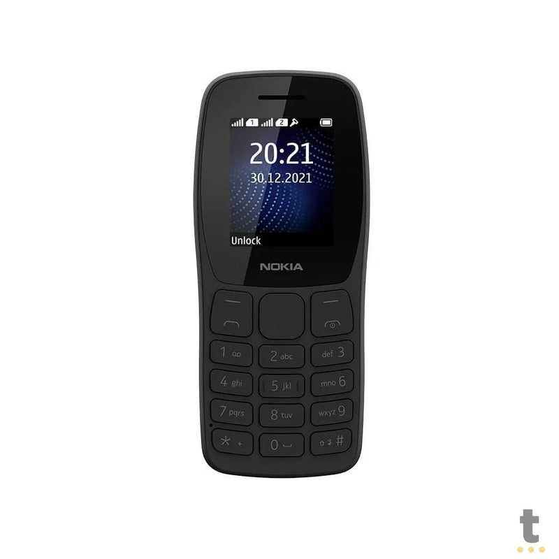 Telefone Celular Nokia 105 Dual Chip + Radio FM + Lanterna Preto - NK093