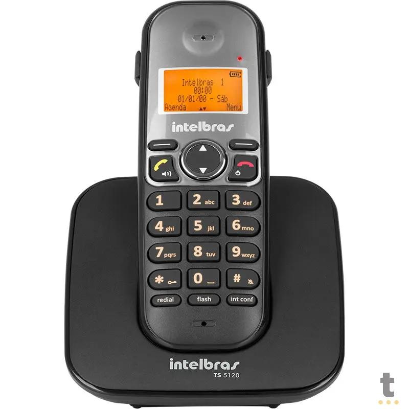 Telefone Sem Fio Intelbras Ts5120 Preto Ident De Chamadas Viva Voz - 4125120