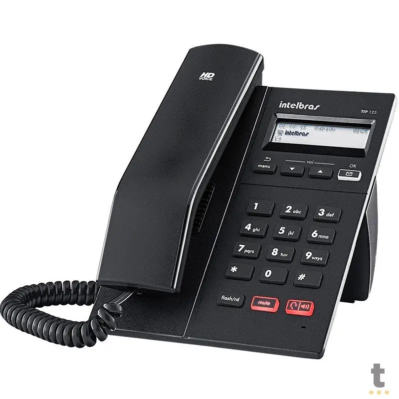Telefone Voip Ip Intelbras Tip 125i Preto Display Viva Voz Hd - 4201250