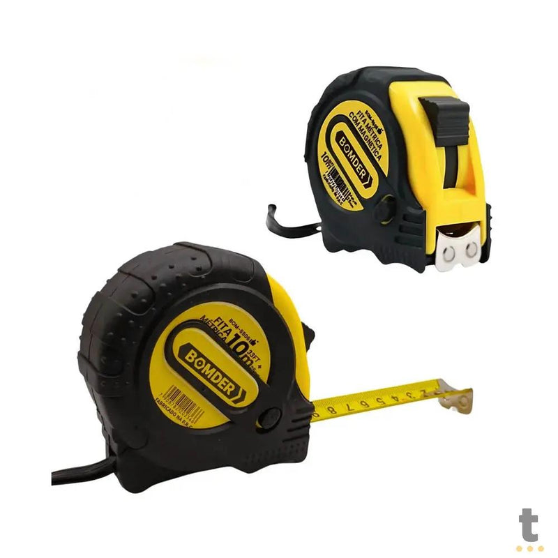 Trena com Fita de Aço 10m Bomder - BOM-6506
