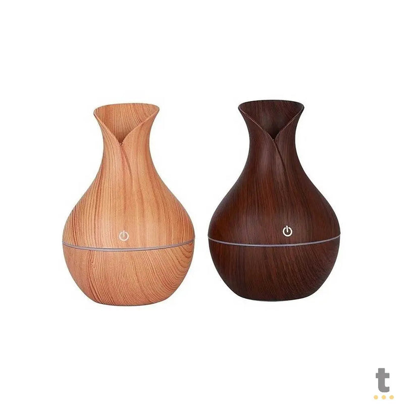 Umidificador Ultrassonico com Textura de Madeira Knup 200Ml - UM610