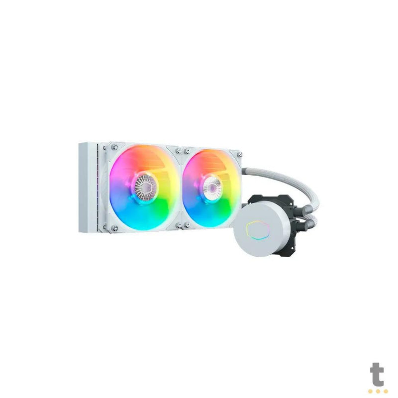 Water Cooler Dual Fan Cooler Master ML240L V2 RGB 240mm (Intel/AMD) Branco - MLW-D24M-A18PW-RW