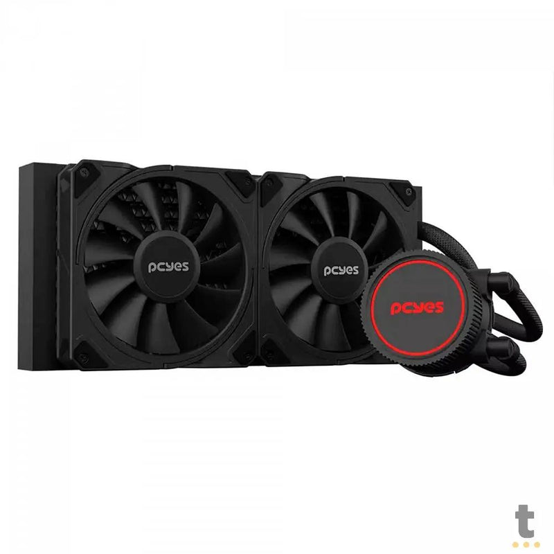 Water Cooler PCYes Sangue Frio 3 Dual Fan 240mm TDP 250W (Intel/AMD) Preto - WCSF3240BR