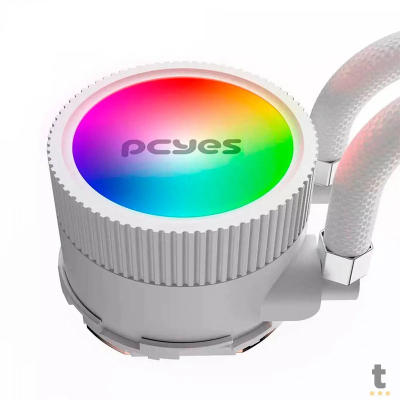 Water Cooler PCYes Sangue Frio 3 Single Fan 120mm ARGB TDP 200W (Intel/AMD) Branco - ARGBSF3120WGBR