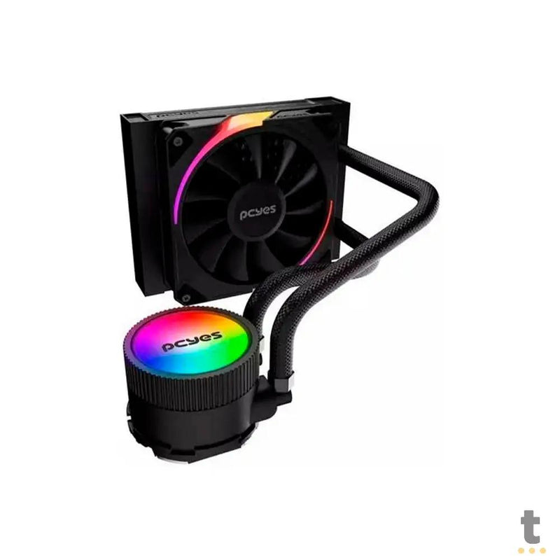Water Cooler PCYes Sangue Frio 3 Single Fan 120mm ARGB TDP 200W (Intel/AMD) Preto - ARGBSF3120BR