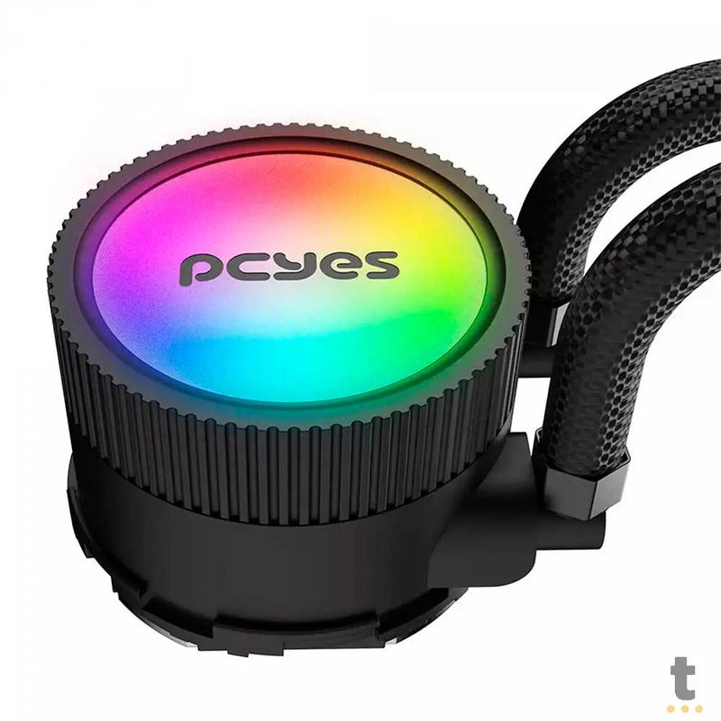 Water Cooler PCYes Sangue Frio 3 Triple Fan 360mm ARGB TDP 350W (Intel/AMD) Preto - ARGBSF3360BR