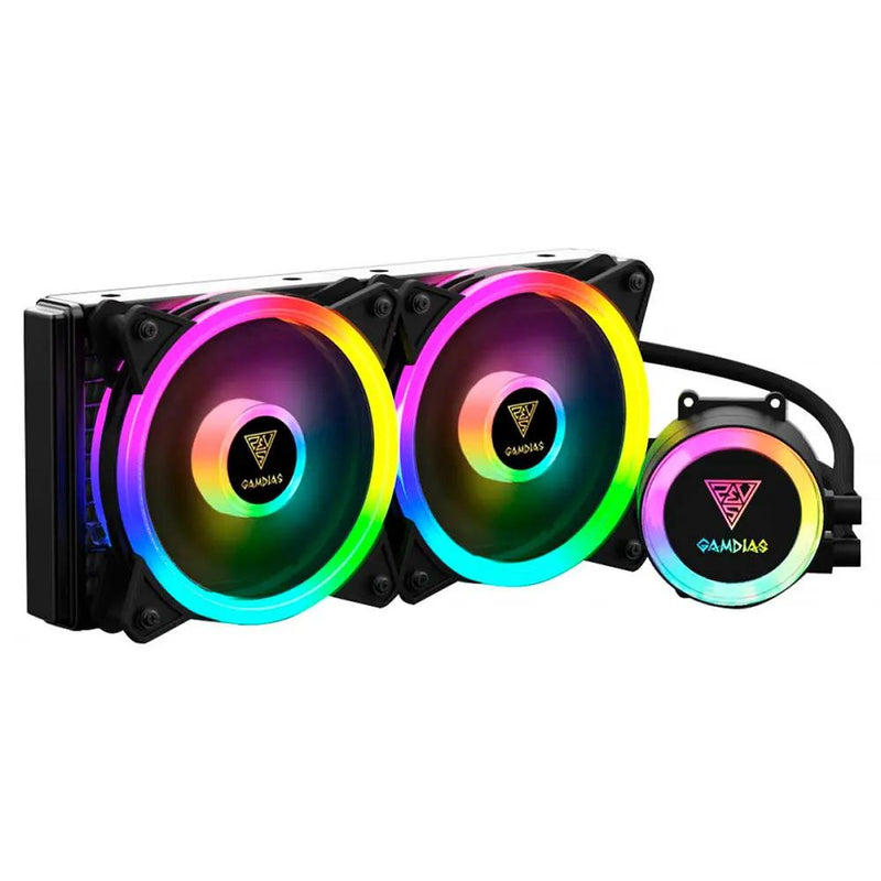 Water Cooler para Processador Gamdias Intel - AMD Chione RGB 240mm Preto - M2-240R