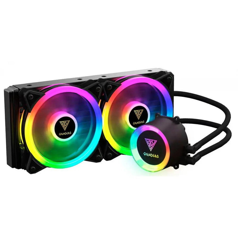 Water Cooler para Processador Gamdias Intel - AMD Chione RGB 240mm Preto - M2-240R