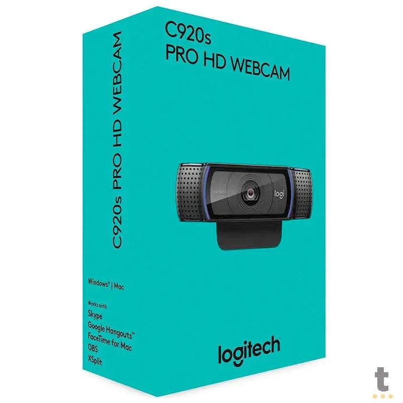 Webcam Logitech C920s Pro Full Hd 1080p 30fps Video Chamada Foco Automático - 960-001257